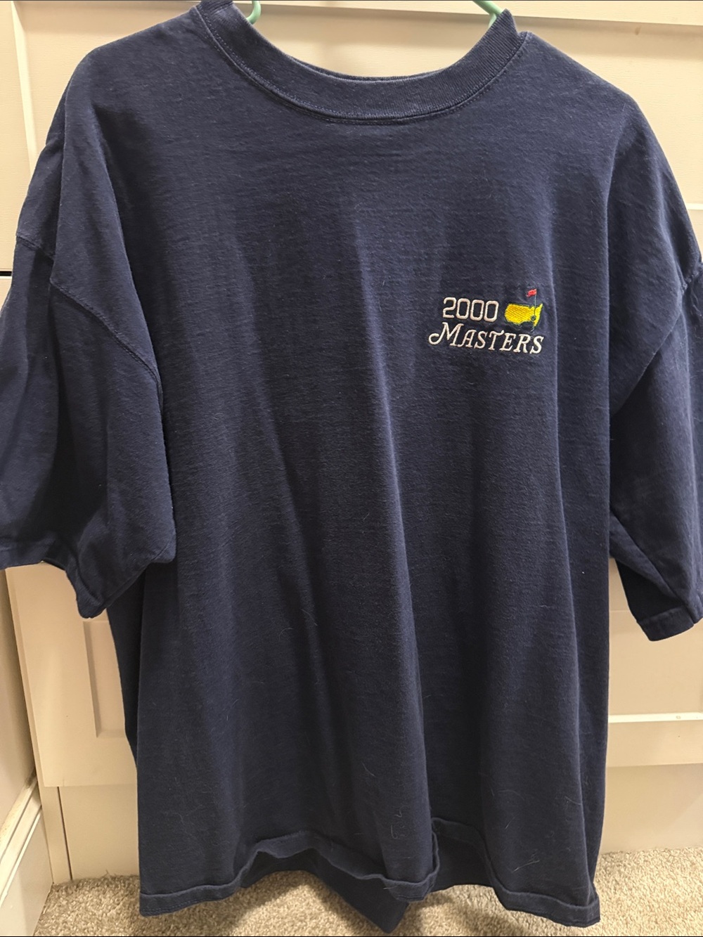2000 Masters Navy Short-Sleeve Golf Tee